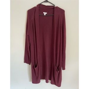 BP burgundy cardigan